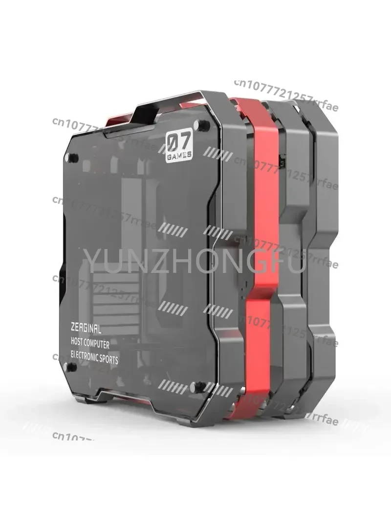 ミドルタワーシャーシデスクトップコンピュータケース水冷ATXゲーマー