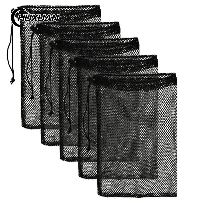Laundry bag,beach or gym bag,nylon mesh bag very durable drawstring Made in USA 