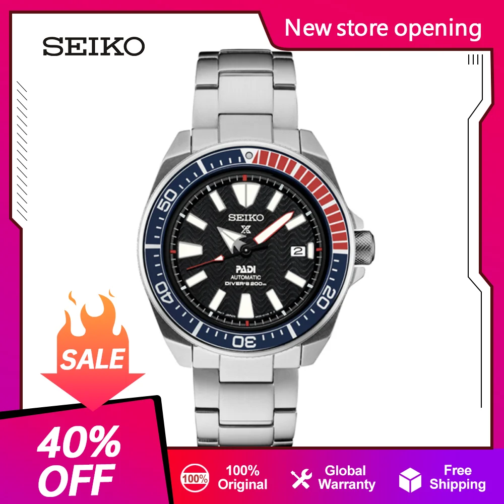 Original Seiko Prospex Automatic Mechanical Dive Watch Men 20Bar Waterproof Luminous Japanese Watchs SRPB99J1 seiko prospex компактный подводное плавание солнечный дайвер sne569 sne569p1 sne569p 200m мужские часы