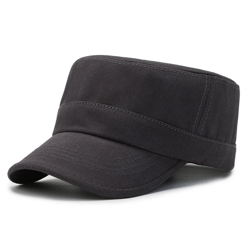 Flat Cap Fishing Hat Fashion Washed Cotton Men Military Cap Summer Sunscreen Cadet Hat adjustable Flat Top Caps Women Men Fisherman Hats Bone Cap