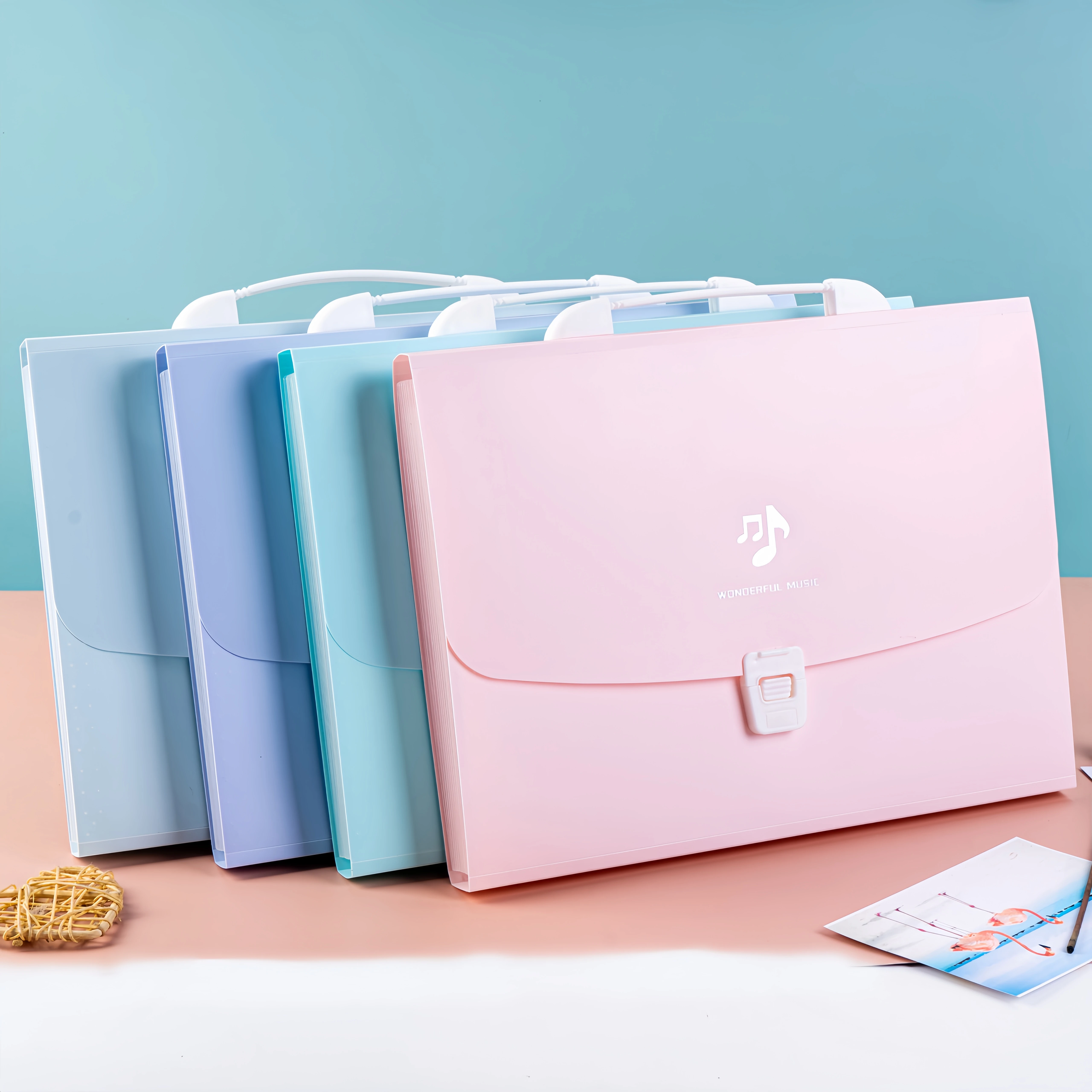 13 into the lovely organ bag female students large capacity file storage book data storage bag portable folder