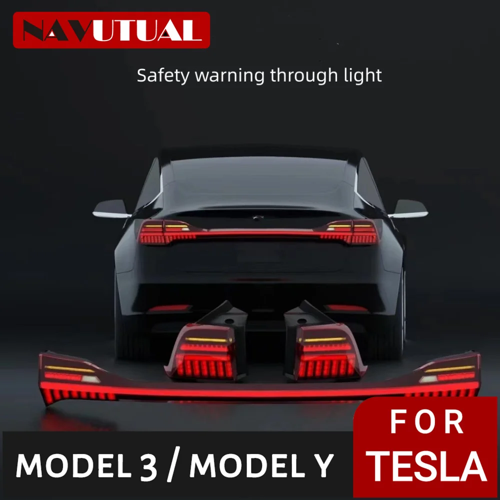 ForTeslaModel3ModelY20192023AutoRearBrakeLightsStarlink