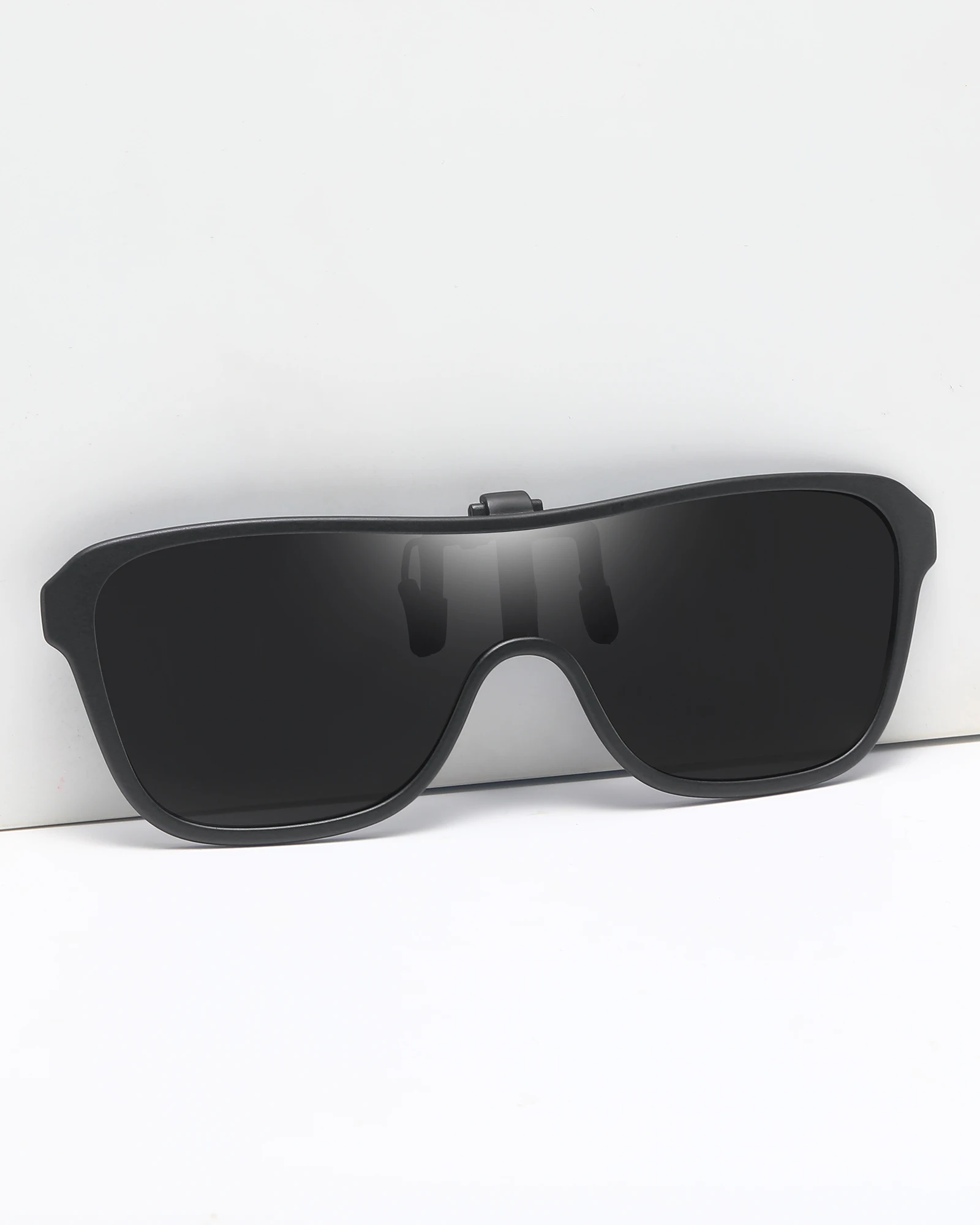 Yoolens Polarized Clip-on Flip Up Clip Rimless Sunglasses for Prescription Glasses - TAC Lens with UV400 K1_voghion.com