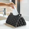 Custom Ace Of Spades Gothic Skull Poker Tissue Box Cover for Bathroom Car PU Leather Rectangular Facial Tissue Box Holder 6