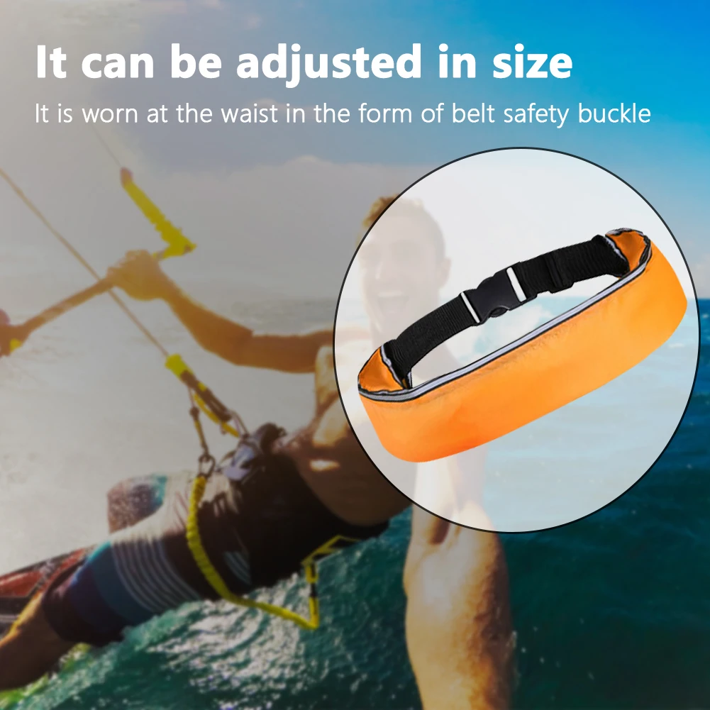 Lifesaving Bracelet Inflatable Drifting Safety Life Belt Portable 100N Buoyancy Adjustable Webbing for Swimming Sea Fishing Jacket