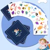 Children's Educational Logic Thinking Toy Crazy Flip Card Montessori Find Shape Animal Fruit Shadow Pairing Shape Puzzle Game 4