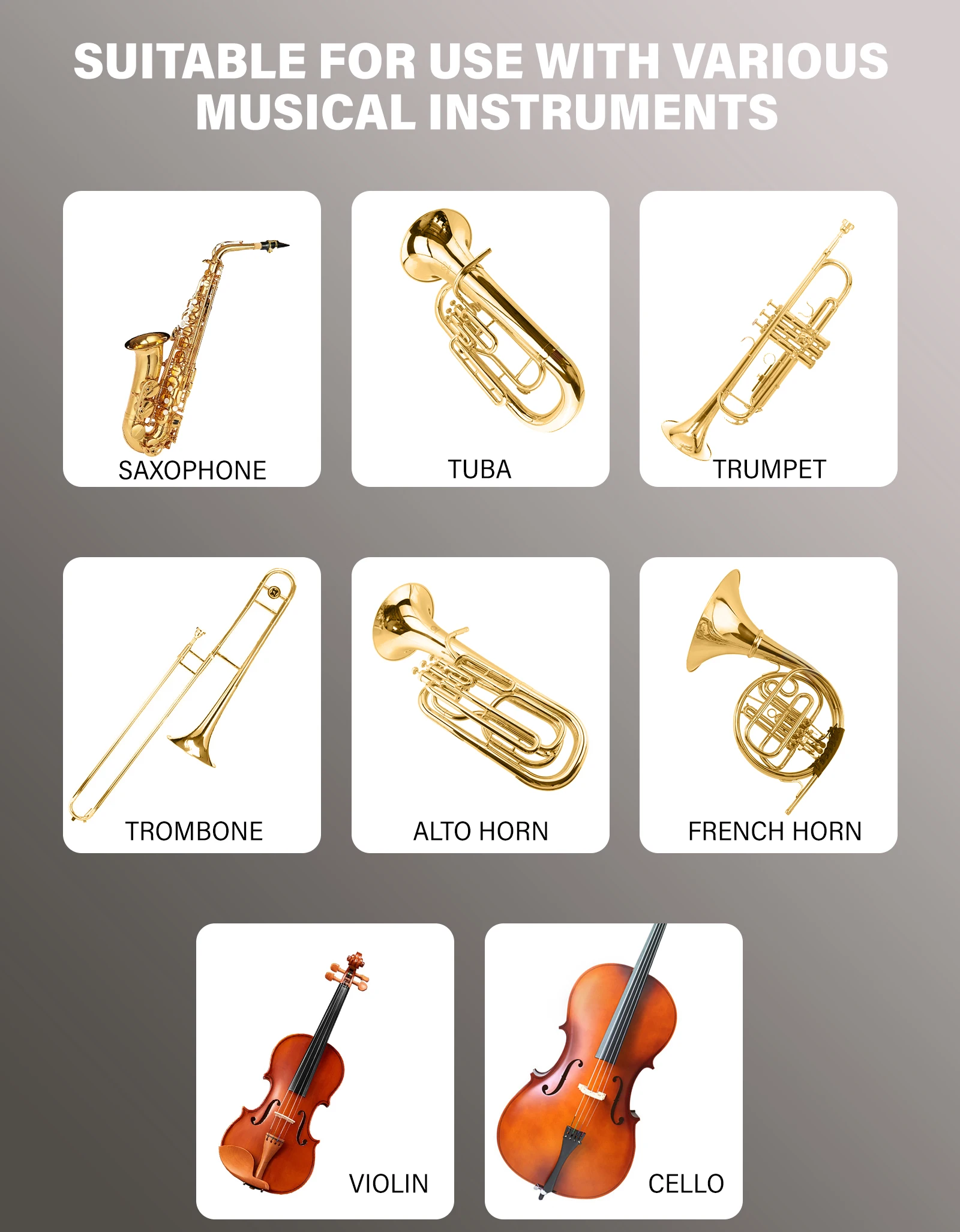 5M Etectret Condenser Omnidirectional Microphone Meeting Microphone Wired Lavalier For Trumpet Sax Violin Musical Instrument