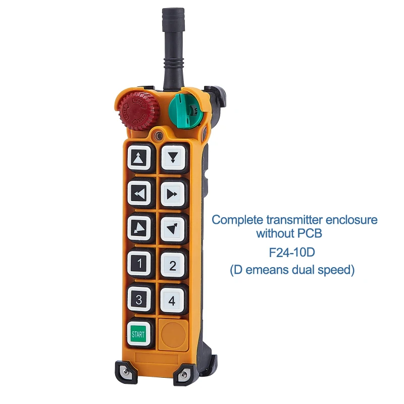 Telecontrol Telecrane compatible F24-10D 10 channel remote control transmitter enclosure box cover