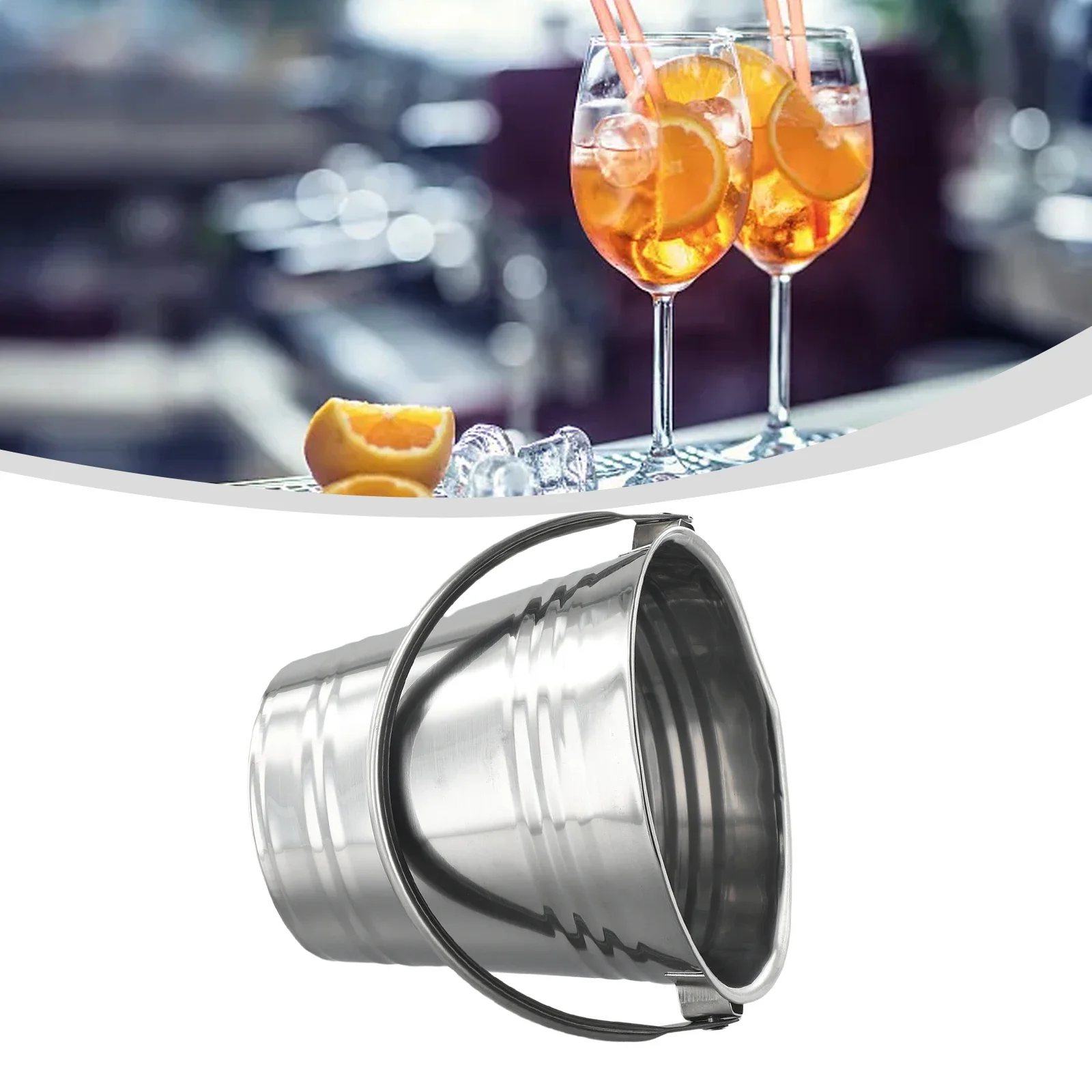 Beer Cooling Bucket Bar Utensils Champagne Beer Bucket Ice Maker Stainless Steel Wine KTV Bar Kitchen Party