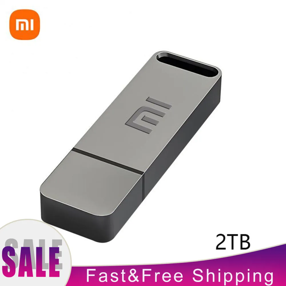 

Металлический флэш-накопитель Xiaomi, флеш-накопитель на 256 ГБ, 512 ГБ, Водонепроницаемый U-диск, брелоки можно закрепить, Usb-карта, новинка, флэш-диск на 1 ТБ