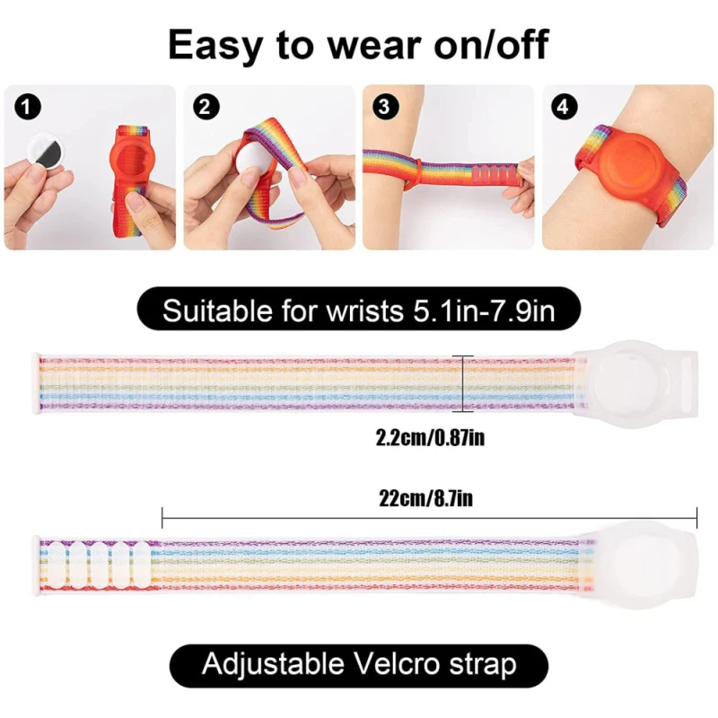 Apple AirTags Kids Wristbands Ʈ Ǹ Ʈ Ƽ ũġ Ŀ ׼  ± Airtag Watch Strap Bracelet