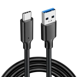 High - Speed USB 3.2 Type C Cable - 10Gbps, Fast Charging, 3A, 3m/5m Length - 5m (Black)