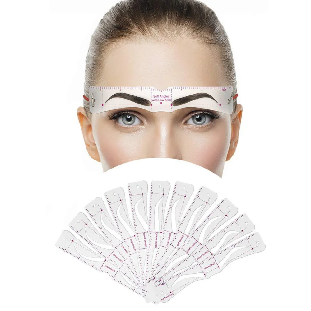 Reusable Eyebrow Stencil Set 3D Makeup Stencils Guide Tool eyeliner stencil tool,makeup tools,eyebrow stencil tool,eye makeup tools