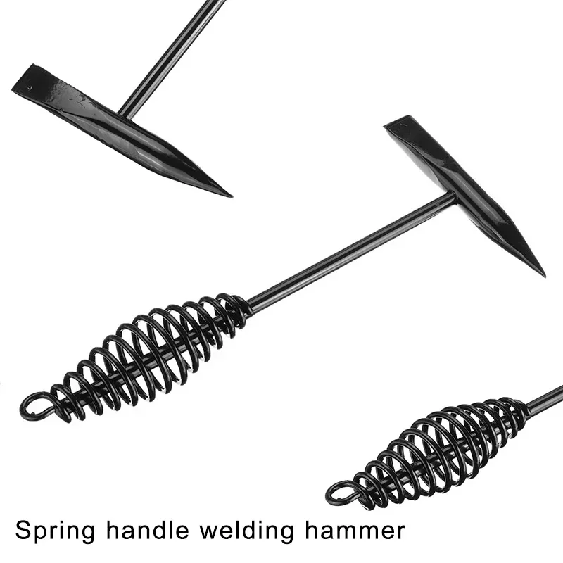 Derusting Welding Slag Hammer High Carbon Steel Spring Handle Welder Hammers Electrician's Hammer Welding Slag Chipping welding hammer