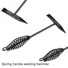 Derusting Welding Slag Hammer High Carbon Steel Spring Handle Welder Hammers Electrician's Hammer Welding Slag Chipping Hammer 4