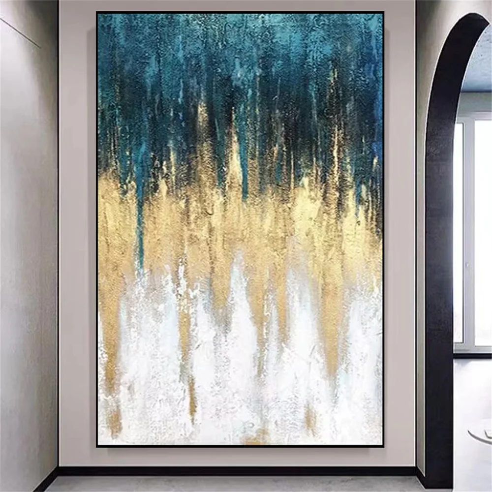 

Abstract Foil Artwork Modern Decor Oil Painting On Canvas Lanscaple Pure Hand-painted Pictures Canvas Wall Art Unframed