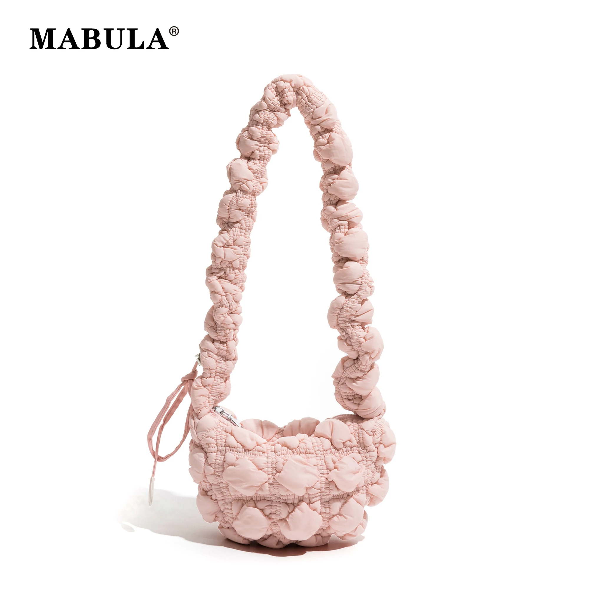 

Модные стеганые женские сумки на плечо MABULA, мягкая сумка-хобо через плечо, милая маленькая сумка-тоут для девочек, сумки с плиссированным ремешком