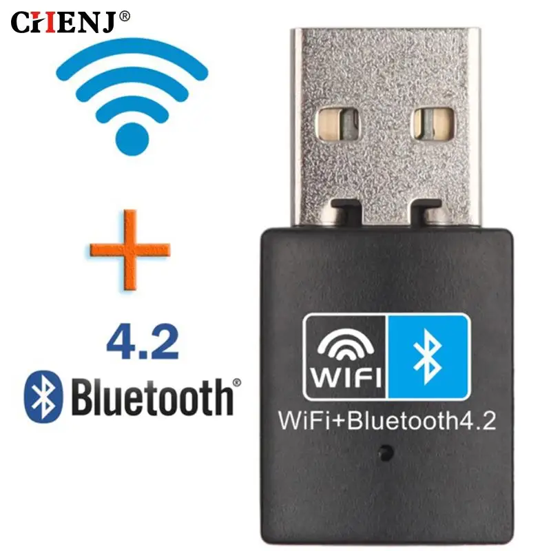 150Mbps USB WiFi Bluetooth Adapter 2.4Ghz Wireless External Receiver Transmitter RTL8723 WiFi Dongle for PC/ Laptop/ Desktop