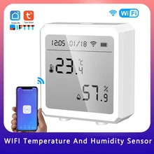 

Tuya Smart Bluetooth-compatible WIFI Temperature And Humidity Sensor Indoor Hygrometer Thermometer Detector For Smart Life App