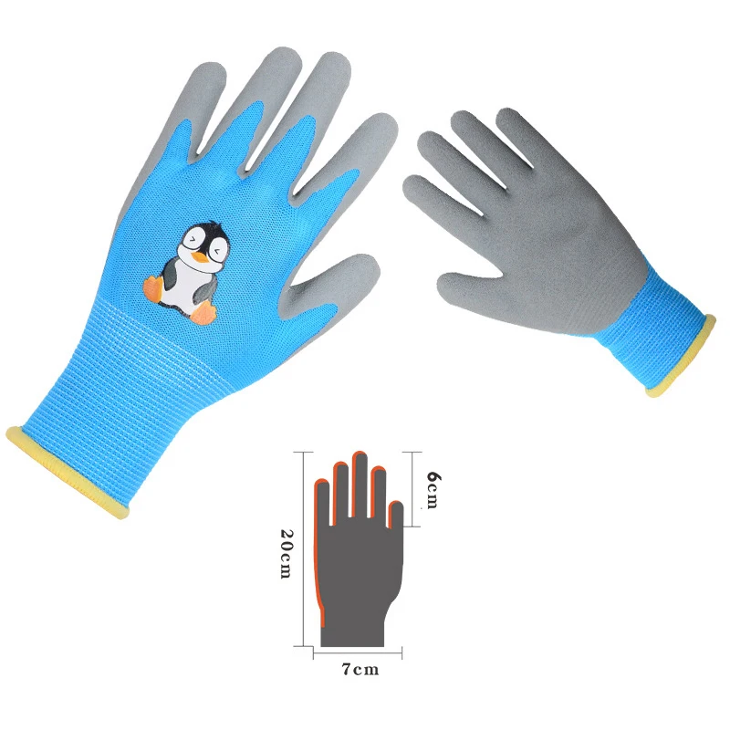 Gardening Gloves Kids Durable Waterproof Garden Work Gloves Non-Slip Children Safety Yard Work Gloves Portable Garden Supplies 5