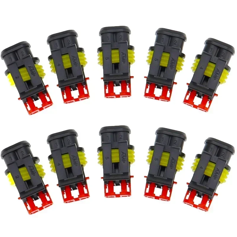 Description Picture 4 of item10 Kit 2 Pin Way Waterproof Electrical Wire Connector Plug  1.5mm Terminals 2Pin HID Plug Auto Xenon lamp Plug