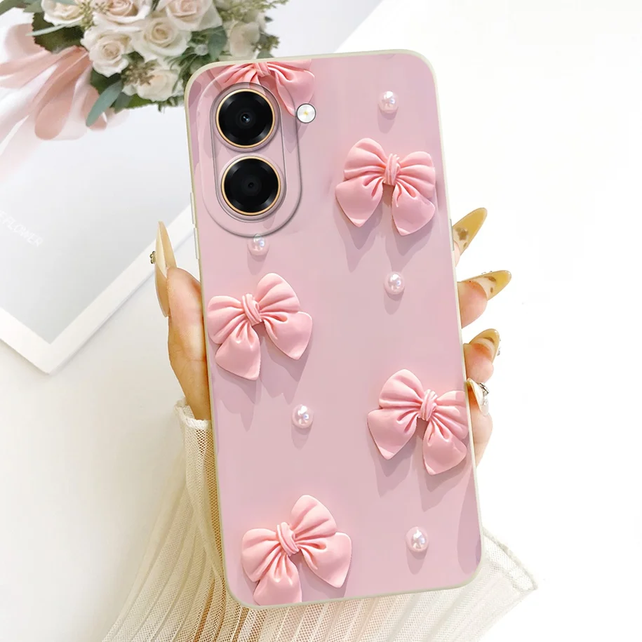 Pretty Flower Candy Painted Soft Silicone Phone Case - Back Cover & Bumper