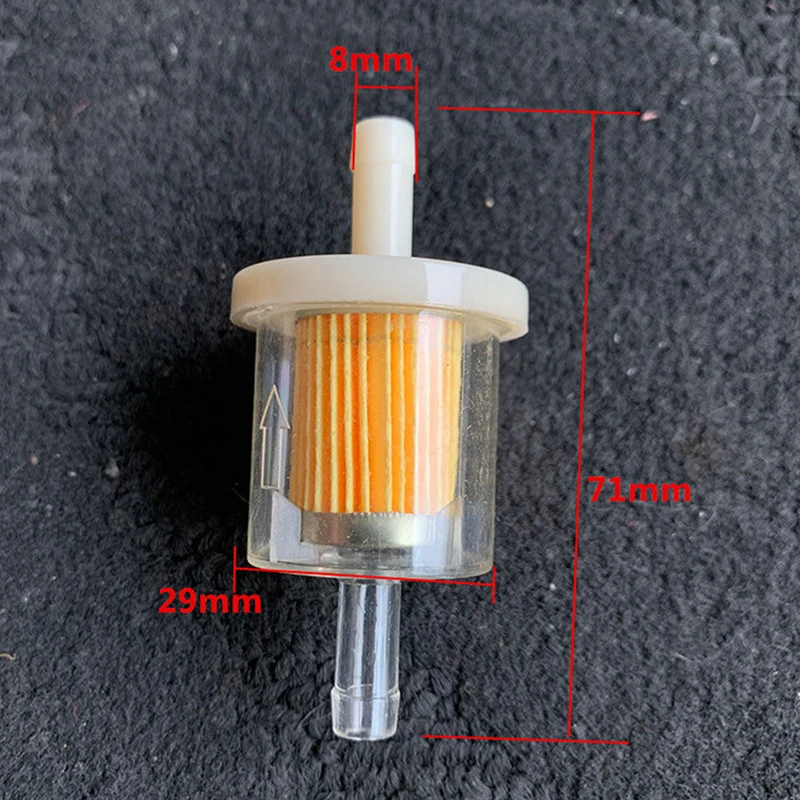 1PC Scooter Motorcycle Moped Scooter Dirt DIY Accessories Universal 8mm Hose Motorcycle Petrol Gas Fuel Gasoline Oil Filter motorcycle fuel filter