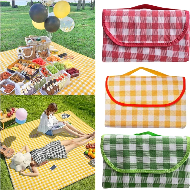 Foldable Portable Picnic Mat Waterproof Oxford Cloth Picnic Blanket  Moisture-proof Thicken Lightweight for Outdoor Hiking Travel - AliExpress