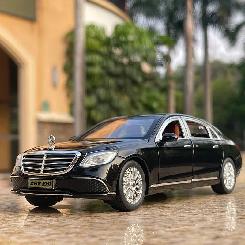 Maqueta De Limusina Lincoln Stretch En Metal | Modelo De Coche A Escala Con Puertas Abatibles | Aleación De Zinc Y ABS | Regalo De Colección Para Amantes Del Automóvil