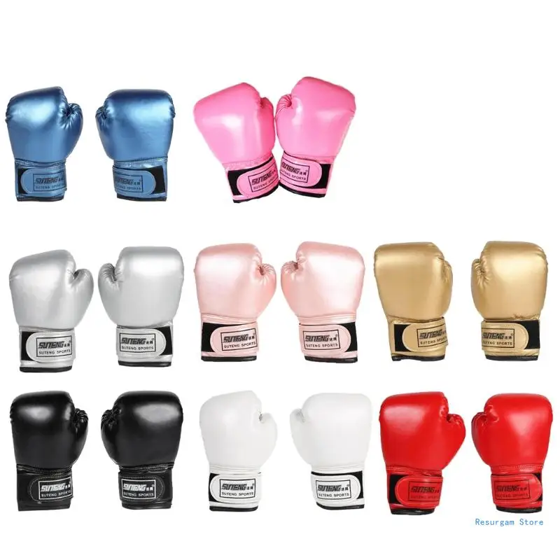 

3-10 Years Kids Boxing Gloves Junior Mitts Bag Children Gel Pad Glove PU Drop Shipping