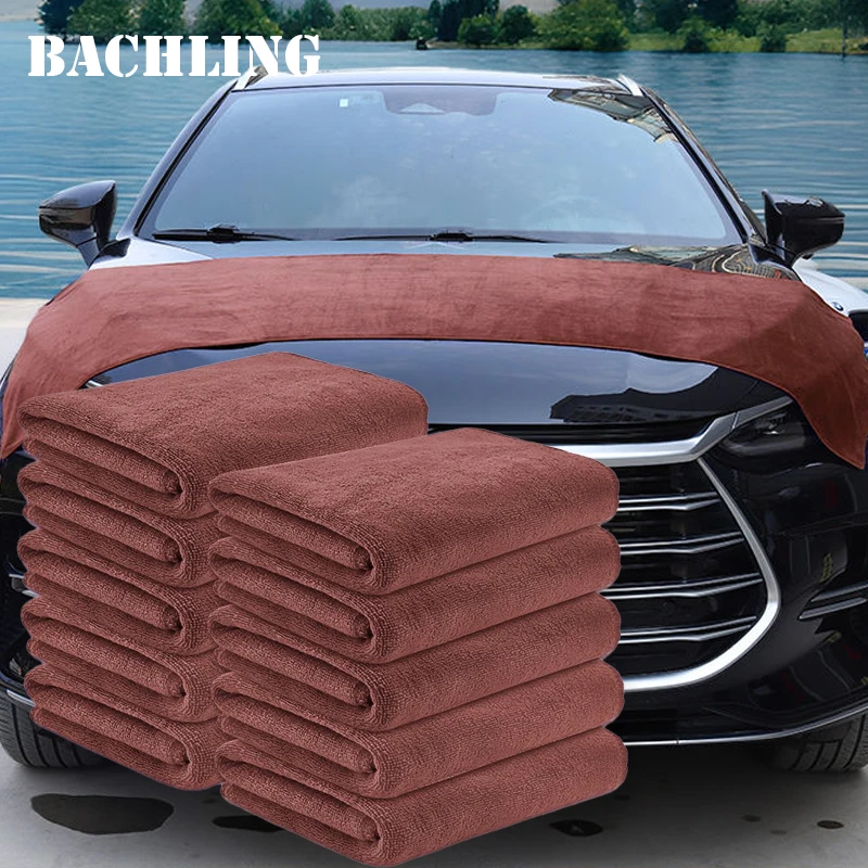 Car Wash Towel 60x160/180cm 400GSM Microfiber High Water Absorption Cleaning Towel Superfine Fiber Thickened Large size Microfiber Cleaning Cloths Car Drying Towel
