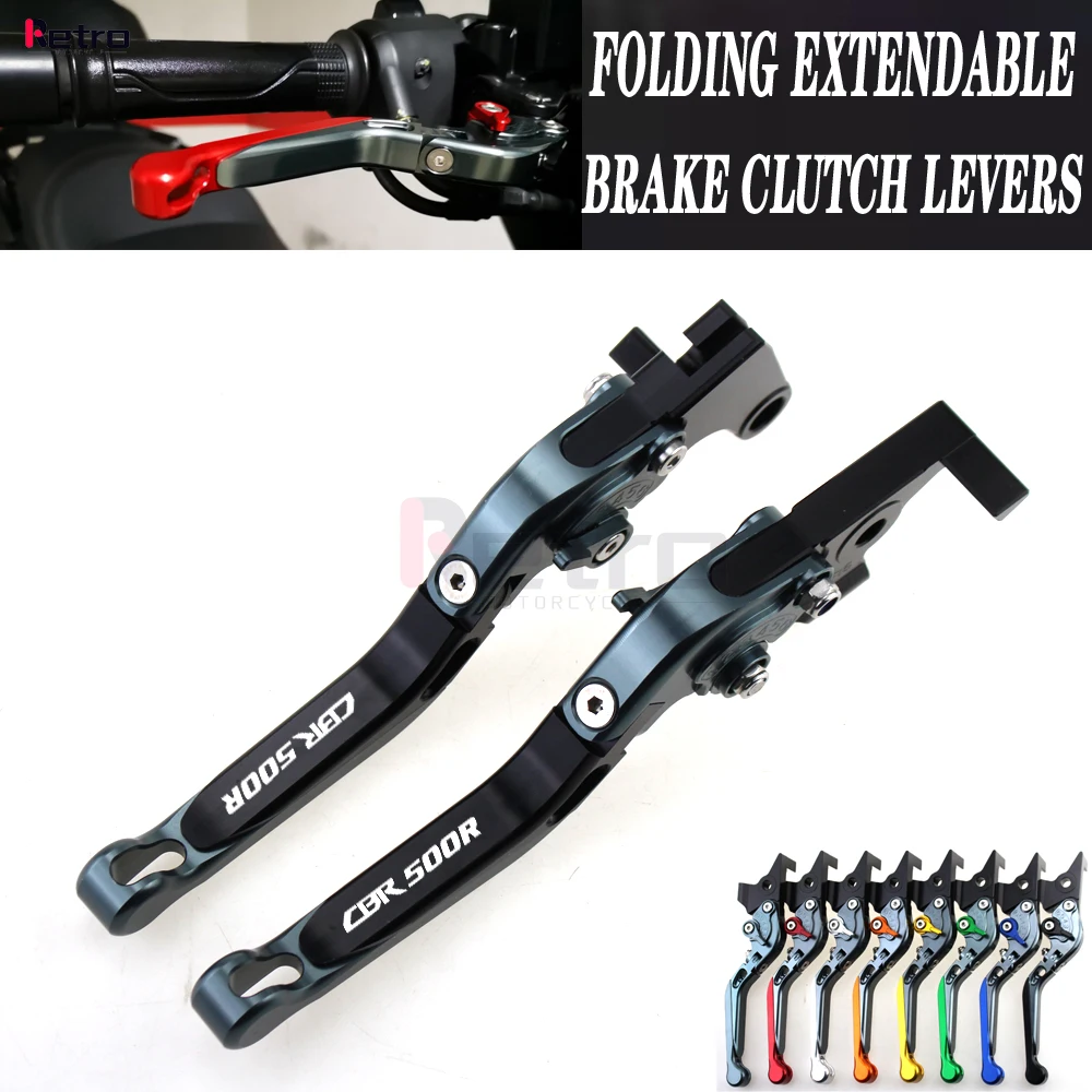 

For HONDA CBR500R CBR 500R 2013-2020 2014 2015 2016 2017 2018 2019 Motorcycle Folding Extendable Front Rear Brake Levers