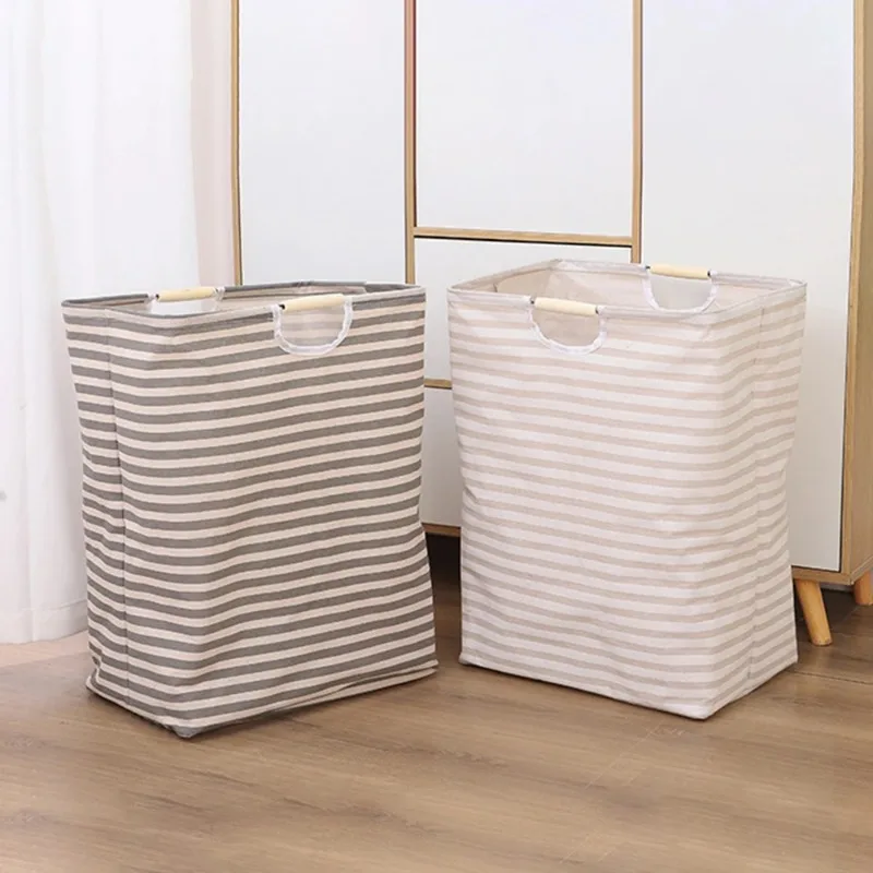 Portable Foldable Fabric Waterproof Bathroom Storage Basket for Clothes
