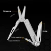 2 in 1 Multifunction Scissors EDC Utility Knife Outdoor Camping Portable Pocket Dolding Knife Stainless Steel Scissors 5
