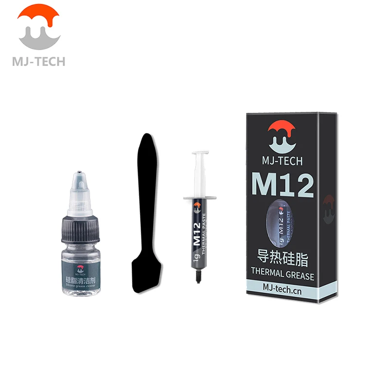 MJ M12 Hochleistungs-Wärmeleitpaste, effiziente Wärmeübertragungspaste für Anwendungen, ideal für Laptop-Gaming, GPU/CPU-Kühlung