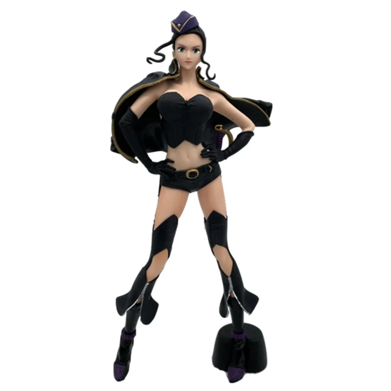 thumbnail image 1 of Figura de acción de One Piece de 25 cm, Robin, ropa negra sexy, figura de acción de PVC, modelo de estatua, decoración, juguete, regalo de Navidad, 1 of 5