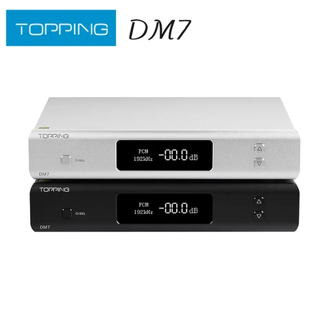 TOPPING DM7 Decoder ES9038Pro 8 Channel USB DAC 32Bit/192kHz DSD128 Native with Remote Control