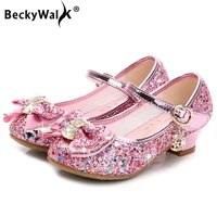 Princess Girls Party Shoes Children Sandals Colorful Sequins High Heels Shoes Girls Sandals Peep Toe Summer Kids Shoes CSH813 1