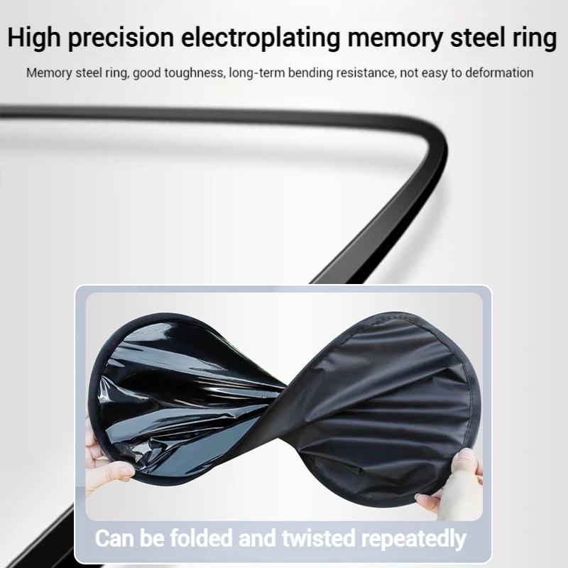 4-Layer Sun Shade Cover Electrostatic Curtains for Car Side Sun Protection Cover Foldable Car Window Shield Private Anti Sun UV 4