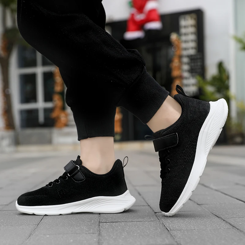 أحذية رياضية للأطفال، أحذية رياضية عصرية متعددة الألوان خفيفة الوزن من القماش الشبكي، مريحة وقابلة للتنفس للجري في الهواء الطلق للأولاد والبنات