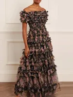 TWOTWINSTYLE-ضرب اللون فساتين الطباعة للنساء ، مائل الرقبة ، قصيرة الأكمام ، عالية الخصر ، أنيقة خط اللباس ، الإناث ملابس الموضة 1