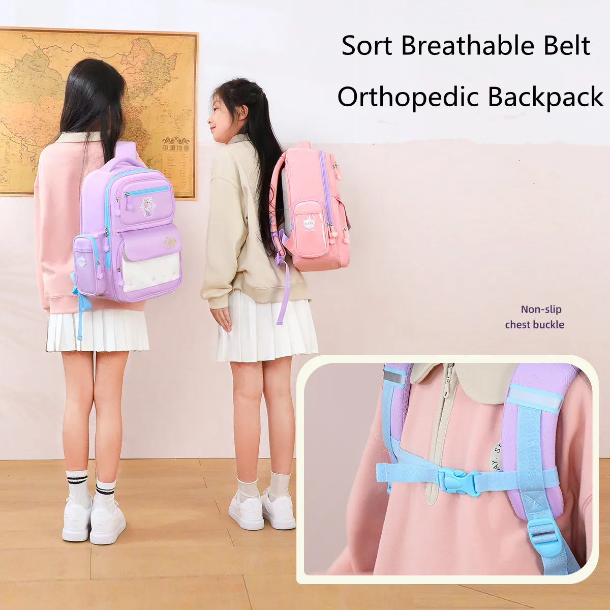 Disney Frozen Girls School Bags Elsa Anna Primary Student Shoulder Orthopedic Backpack Large Capacity Water Proof Gifts Mochilas