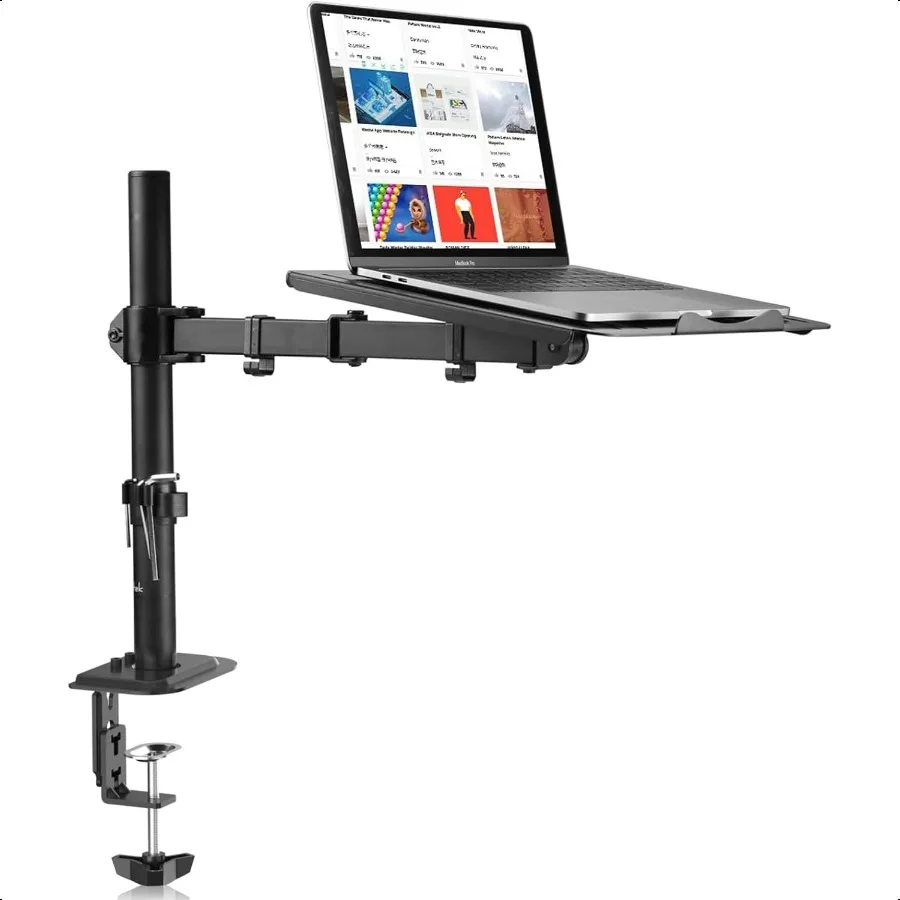 Adjustable Laptop Desk Mount Stand with Tray