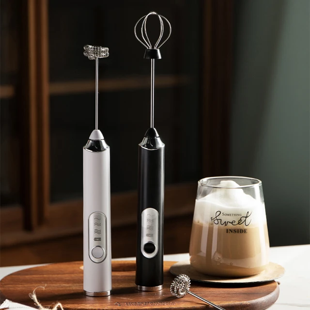 Portable Electric Coffee Grinder Wireless Milk Frother Egg Beater USB  Rechargeable Milk Foam Maker Coffee Cup For Home Travel - AliExpress