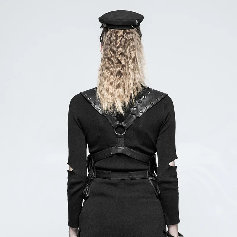 여성 허리 가방 Steampunk 여성용 가방 두 어깨 조끼 갑옷 액세서리 가방 의류 벨트 가방 화니 팩 지갑 Sac Banane