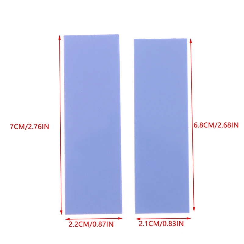 10Pcs M.2 Thermal Pad With 6.0 W/mk Thermal Conductivity Reusable Silicone GPU Heat Dissipating Conductive Cooling Pad