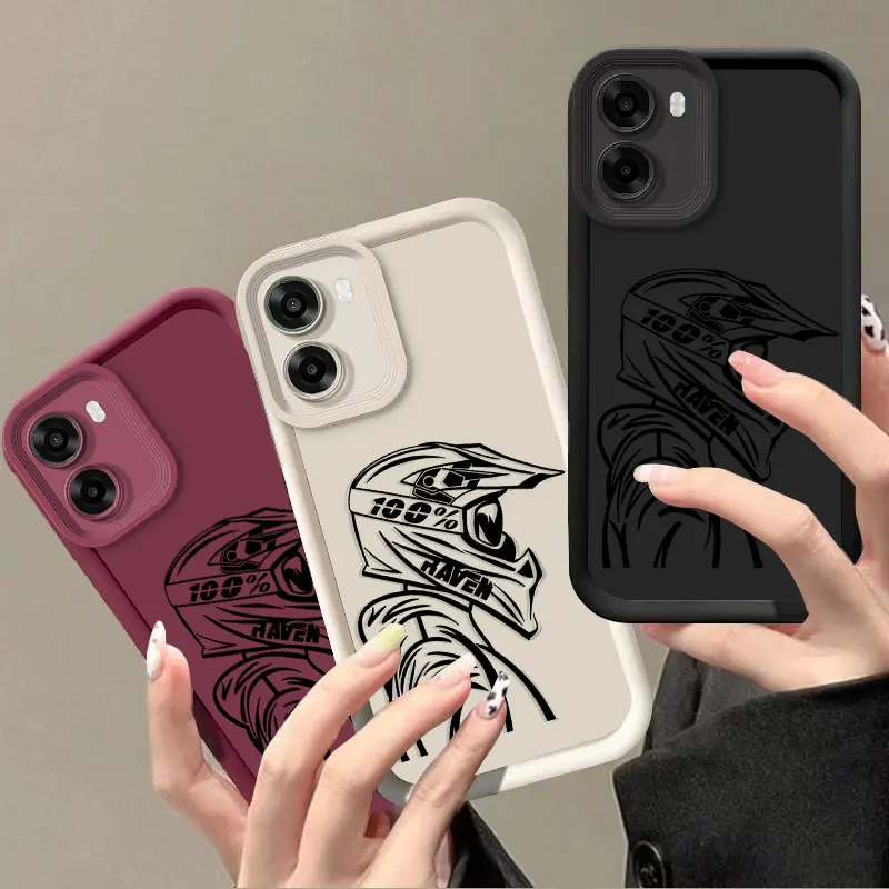 Durable Silicone Case with Shockproof Driver Print Pattern