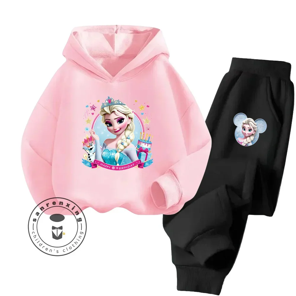 Hoodie Elsa Rose & Pantalon Noir – Tenue Anniversaire Fille
