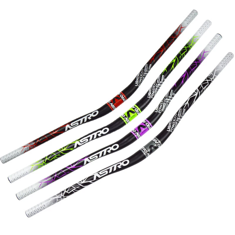 Manubrio Per MTB In Lega Di Alluminio - Viola, 31.8mm X 720mm, Extra Lungo E Comodo Per Il Controllo