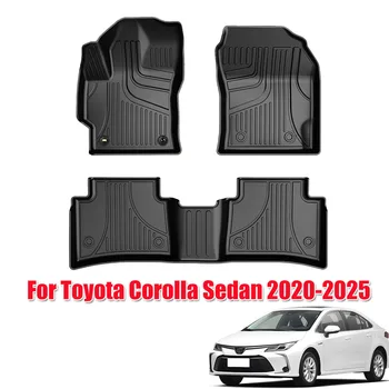 Tappetini per Auto Toyota Corolla Sedan 2020-2025, Set Completo in Gomma, Antiscivolo (non adatti per Hatchback)